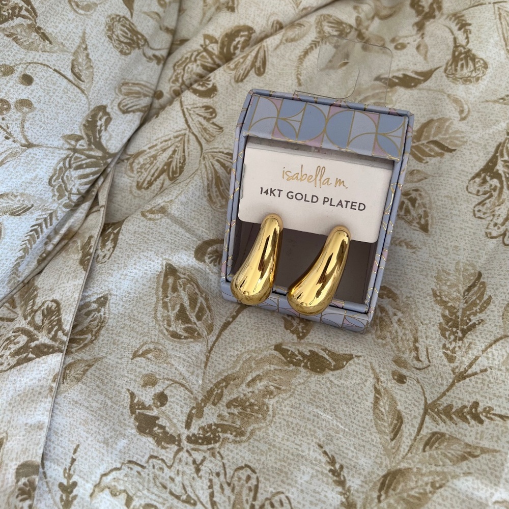 Isabella M gold plated earrings